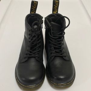 Dr. Martens TODDLER 1460 SOFTY T LEATHER LACE UP BOOTS